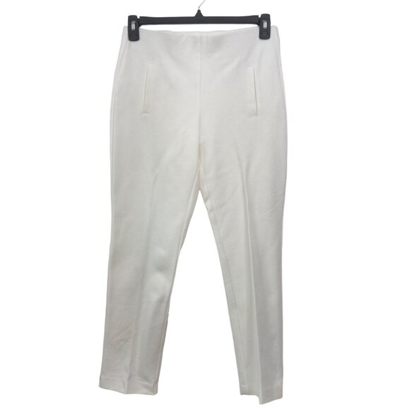 Chico's Women's Off White Slim-Fit Ankle Pants Size 00 Stretch Pull On Casual - Picture 13 of 13